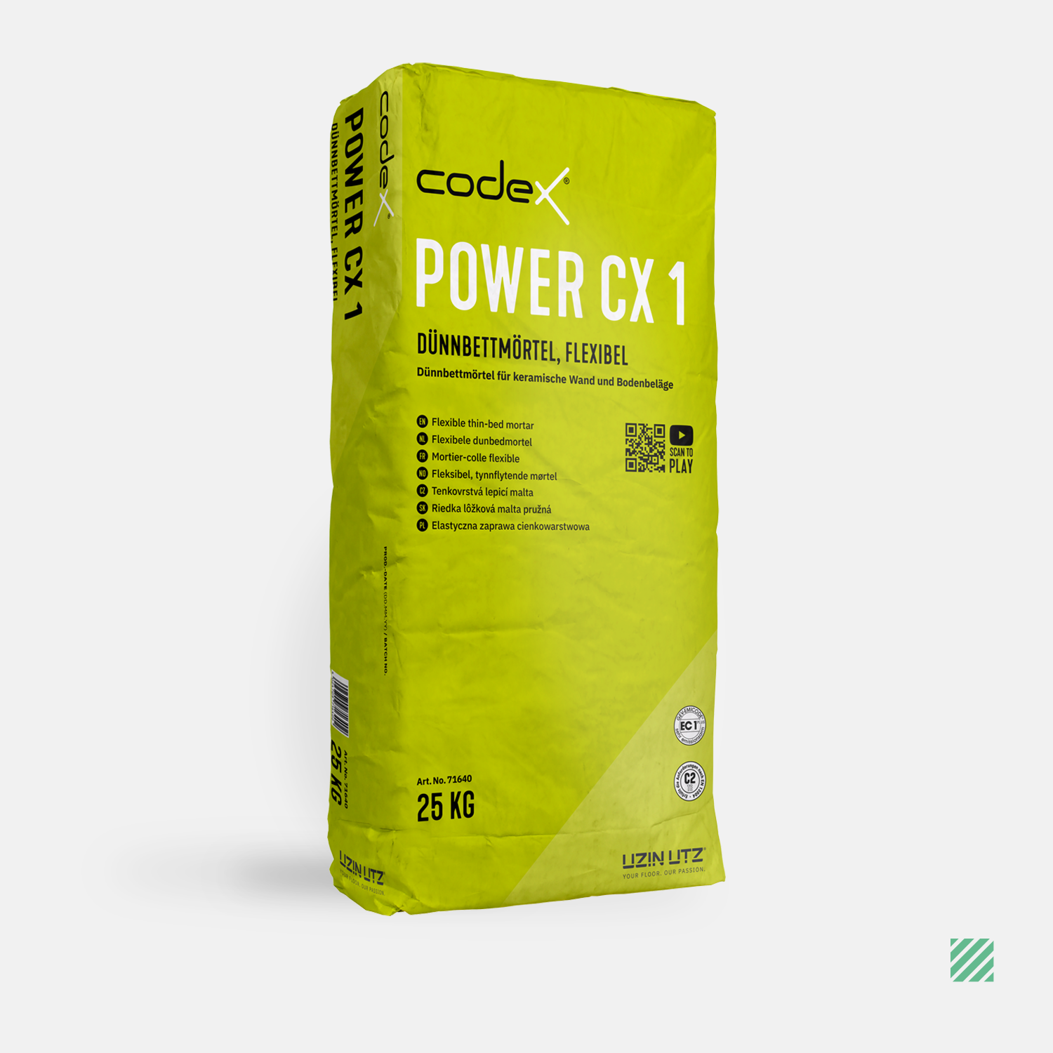 Power CX 1 Codex – Flexibele Poedertegellijm 25 KG (C2TE) – Afbouwbaas