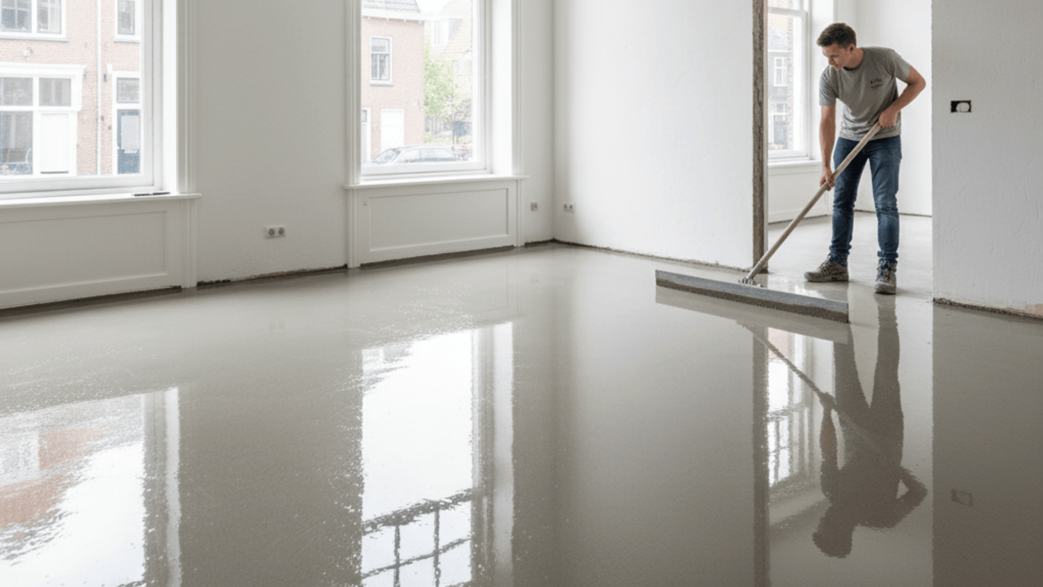 Vloer egaliseren met cement