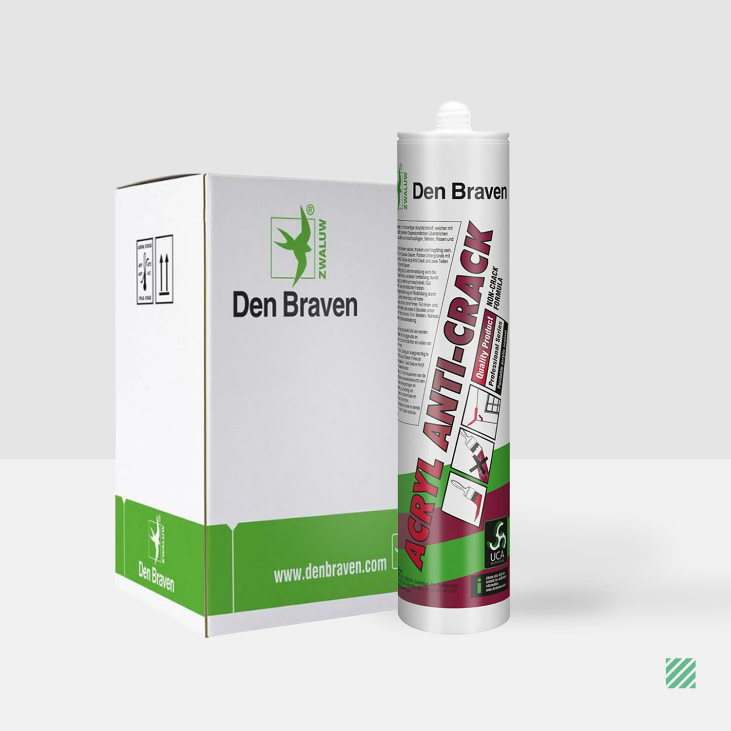 Den Braven Zwaluw Acrylaatkit Anti-Crack 310ml Wit