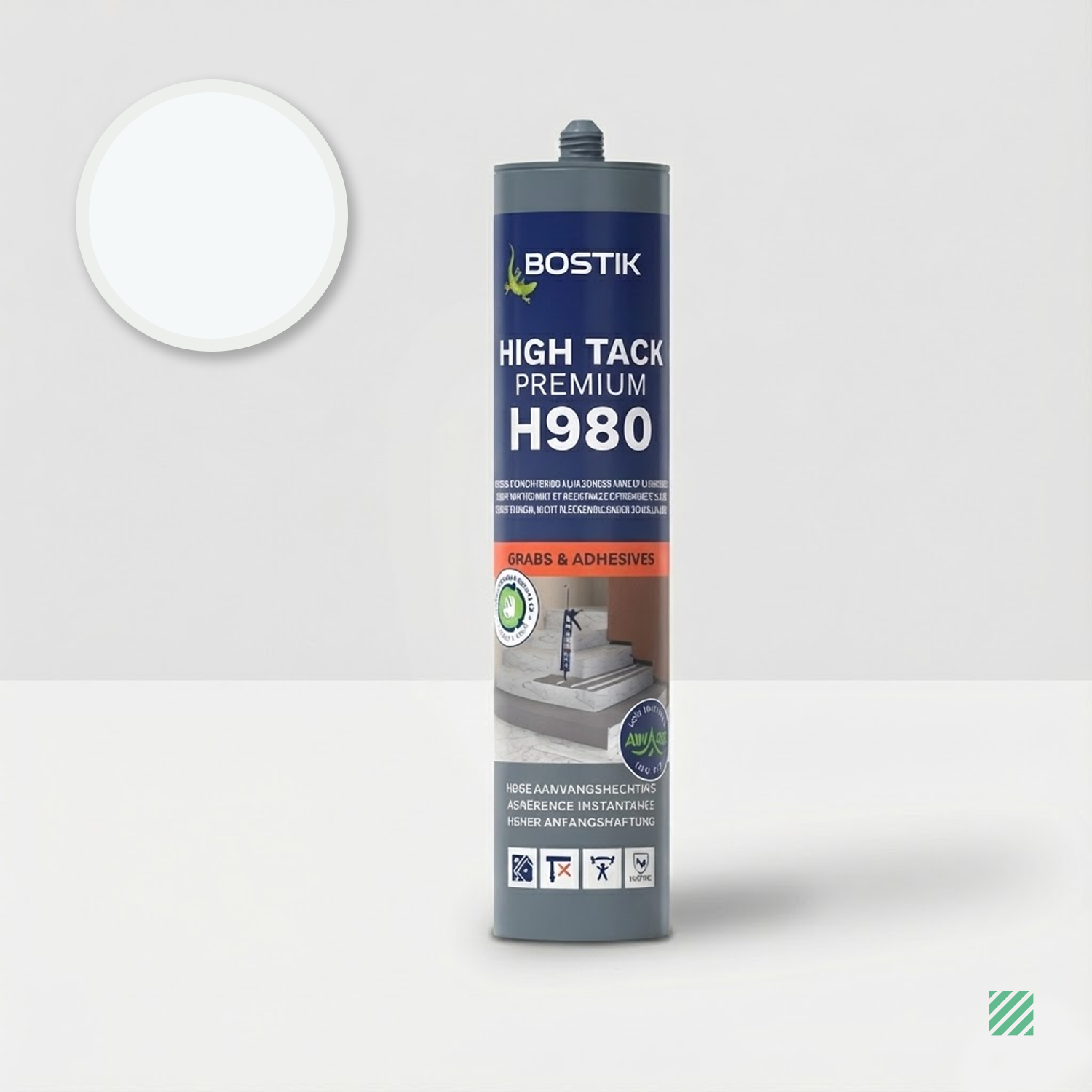 Bostik H980 Premium High Tack 290ml Wit