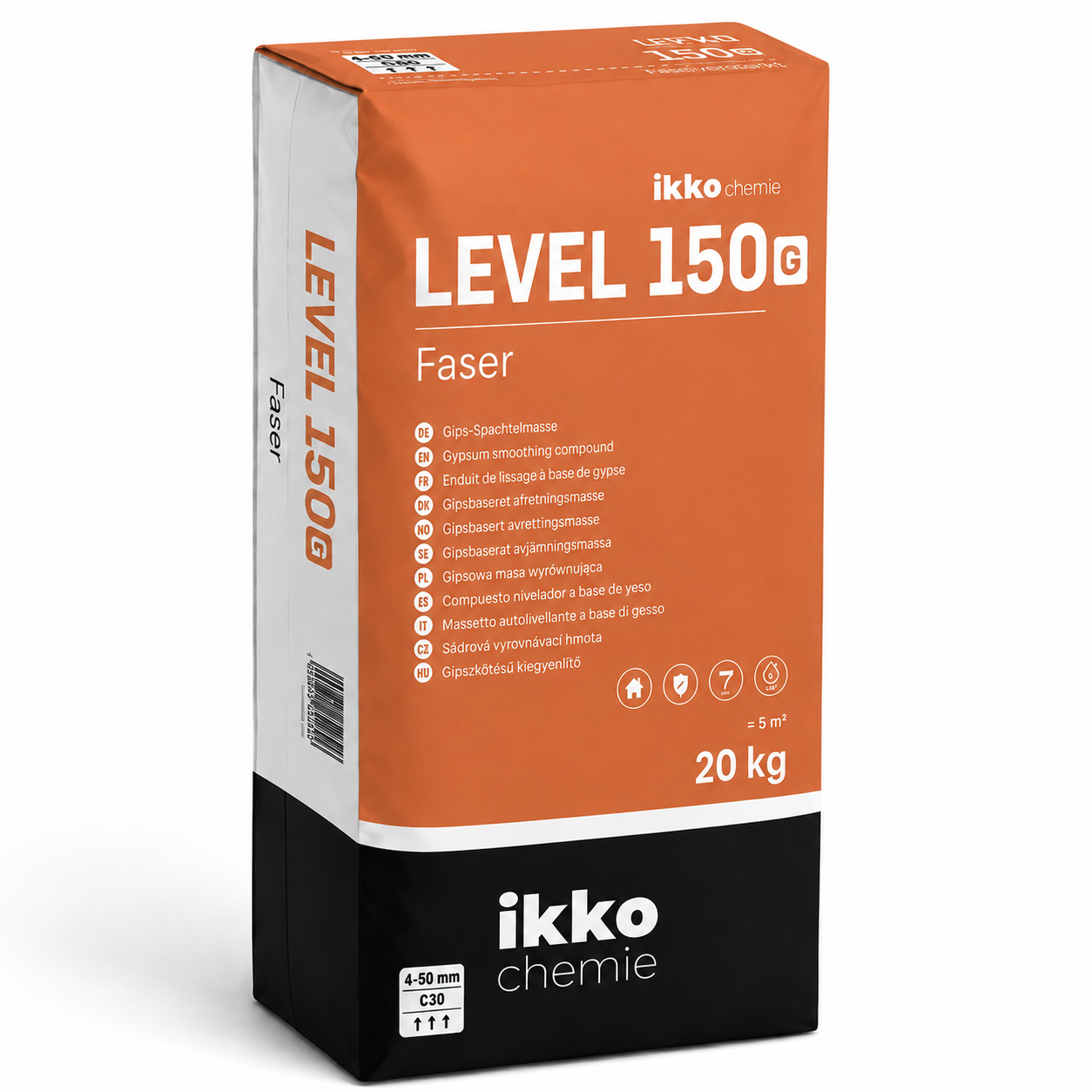IKKO Level 150G Vezelversterkt Egaline 20 KG (4-50mm)