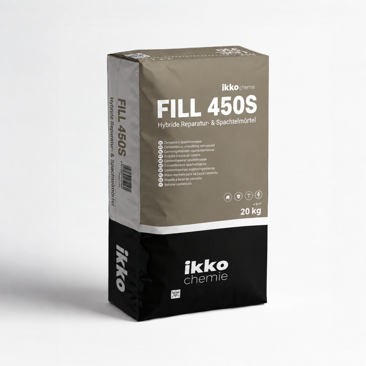 IKKO Fill 450S – Uitvlakmortel voor Vloerverwarmingssleuven 20 KG (0-50mm)