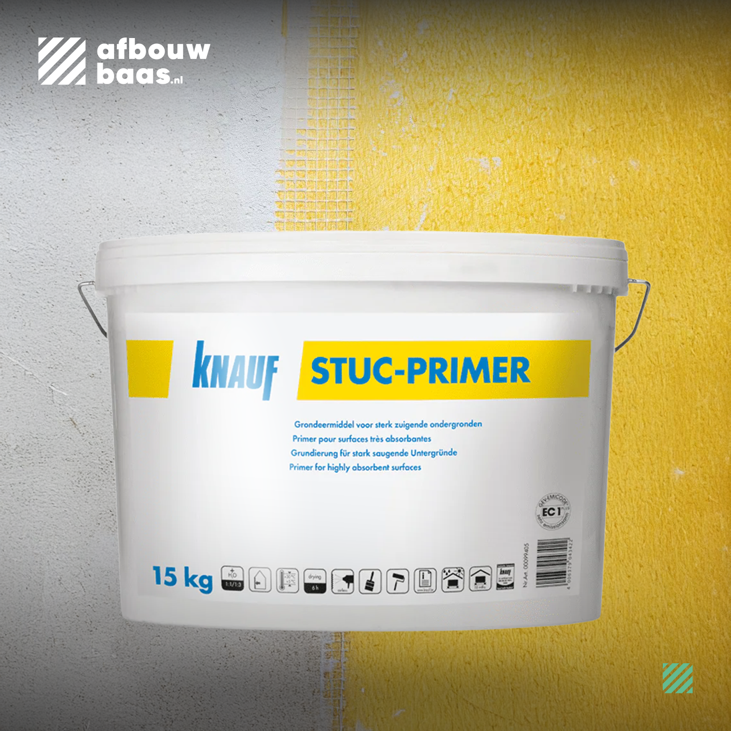 Knauf Stuc-Primer XL 15 + 1,5 kg Gratis!