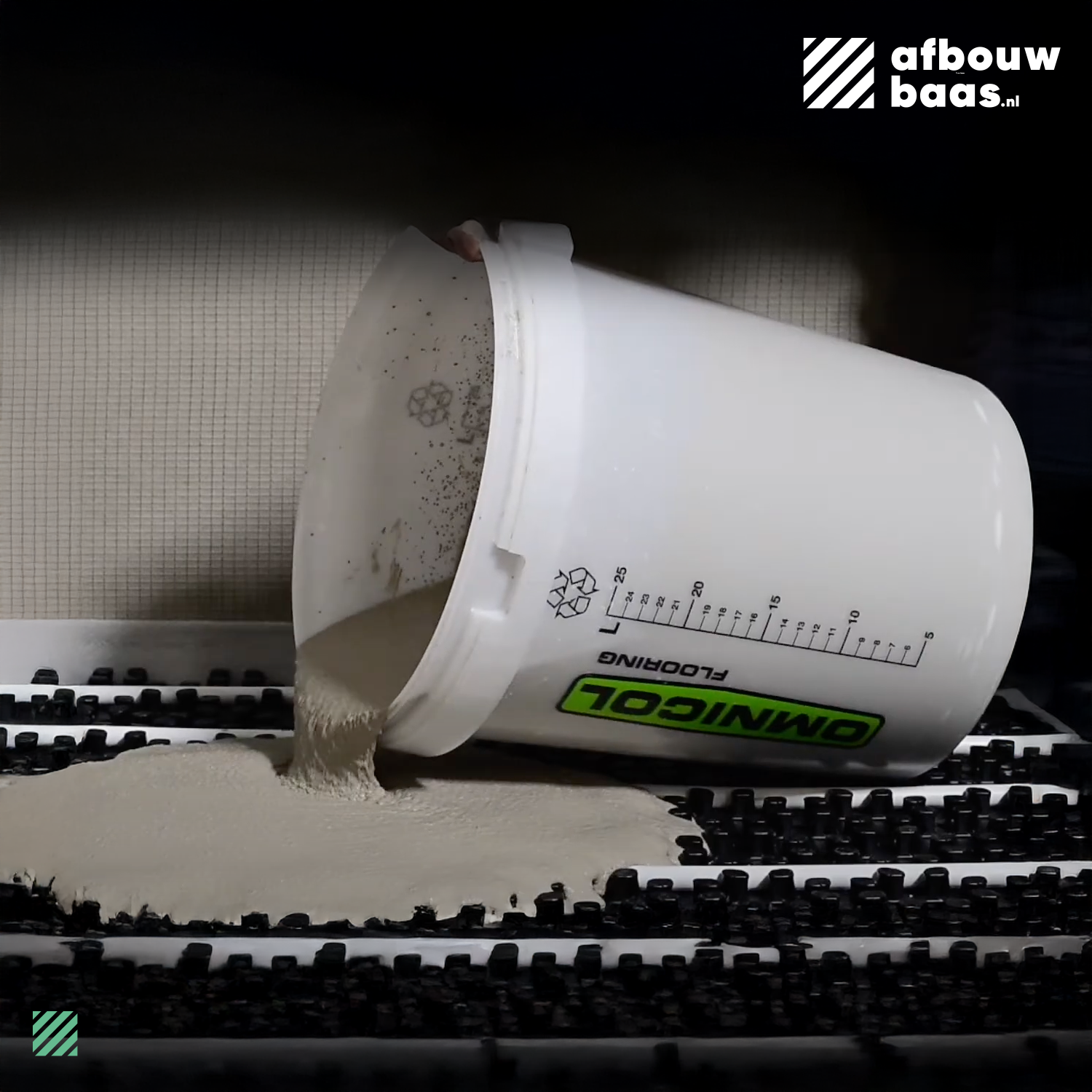 Omnicol GDM630R sneldrogende gietdekvloermortel 25kg (15 mm-150 mm)