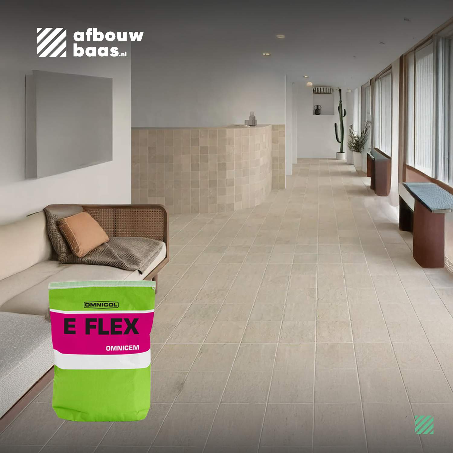 Omnicol E FLEX Wit 25 KG (C2TE.S1 0-20mm)