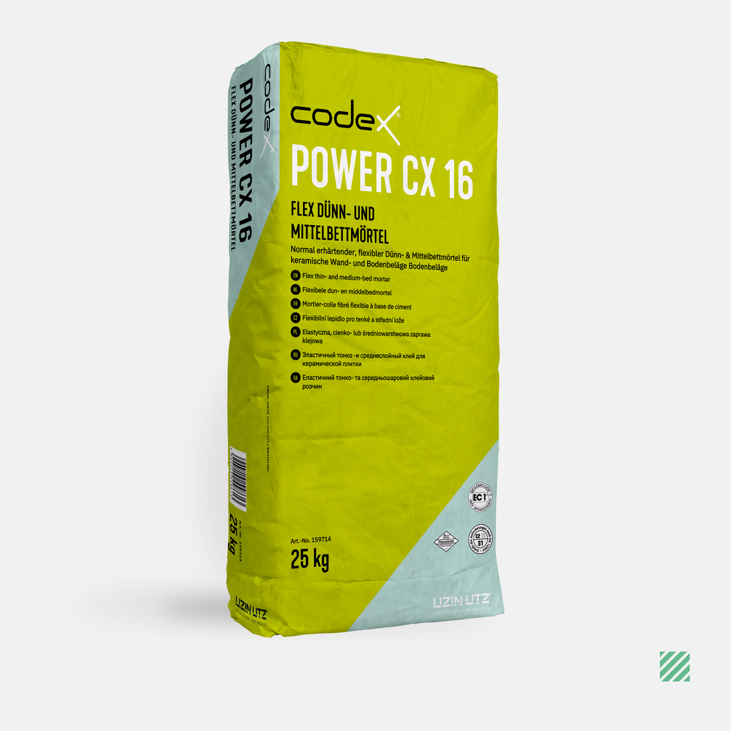 Power CX 16 Codex - Flexibele poedertegellijm 25 KG (C2-TE-S1)