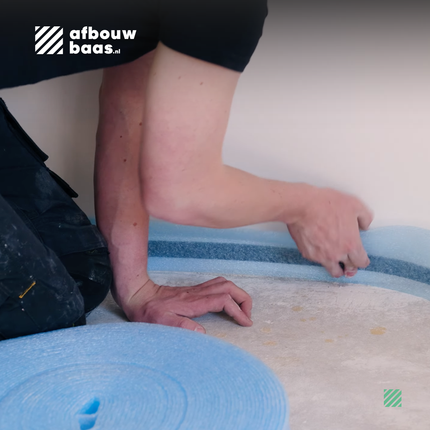 Randisolatie met plakrand 5mm dik + 100mm hoog - 50