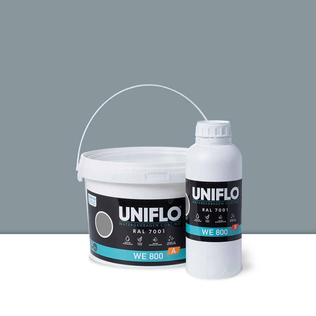 UNIFLO WE 800 Watergedragen Epoxy 5kg | RAL 7001