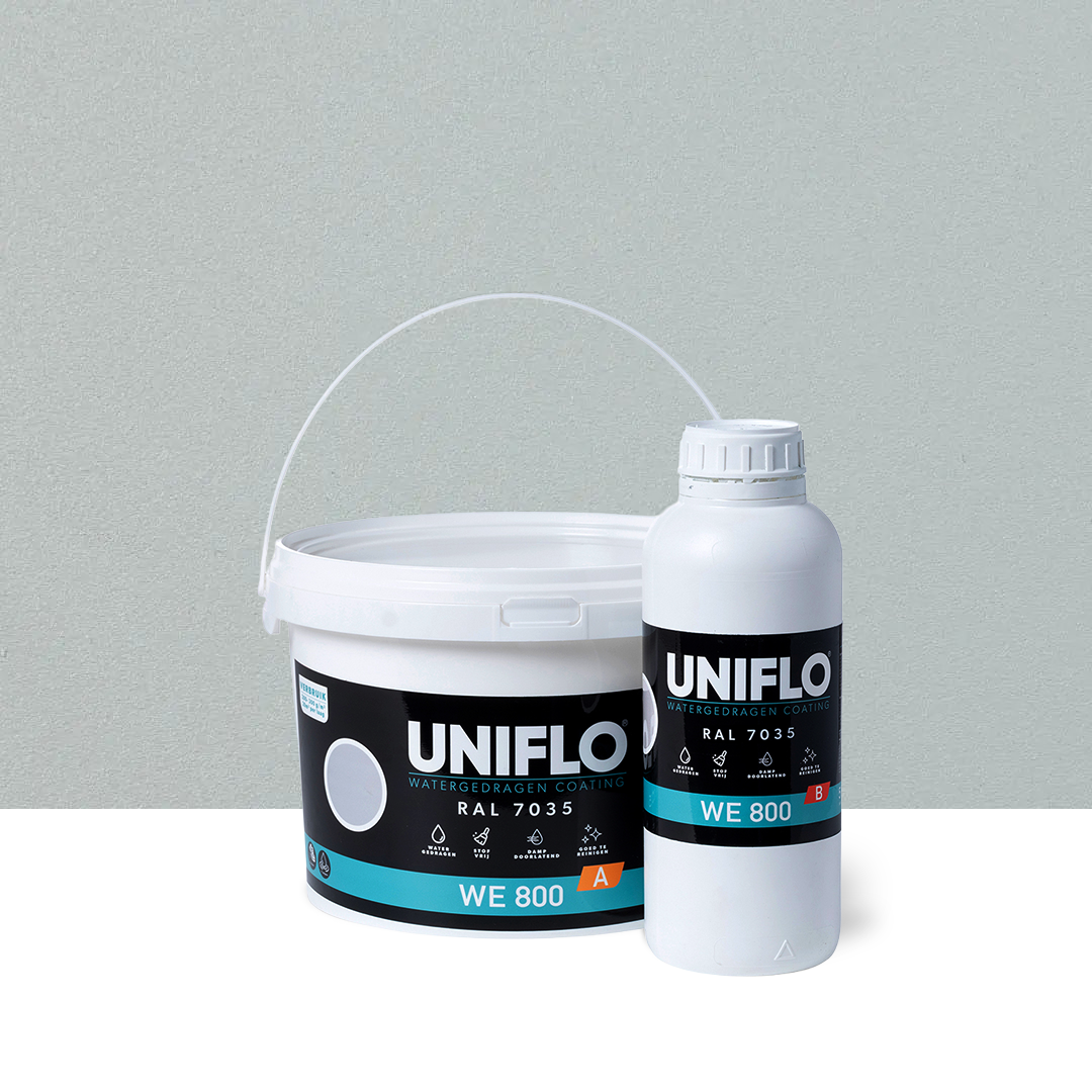 UNIFLO WE 800 Watergedragen Epoxy 5kg | RAL 7035