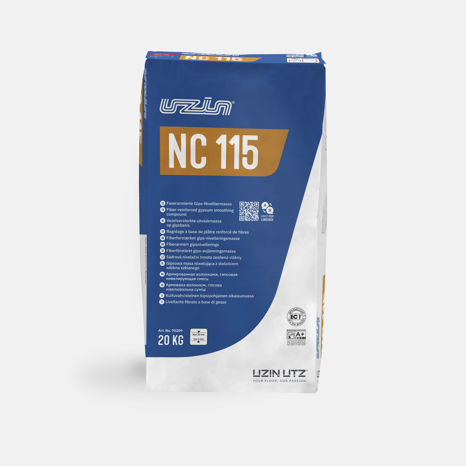 UZIN NC 115 Vezelversterkte gipsegalisatie 20 kg